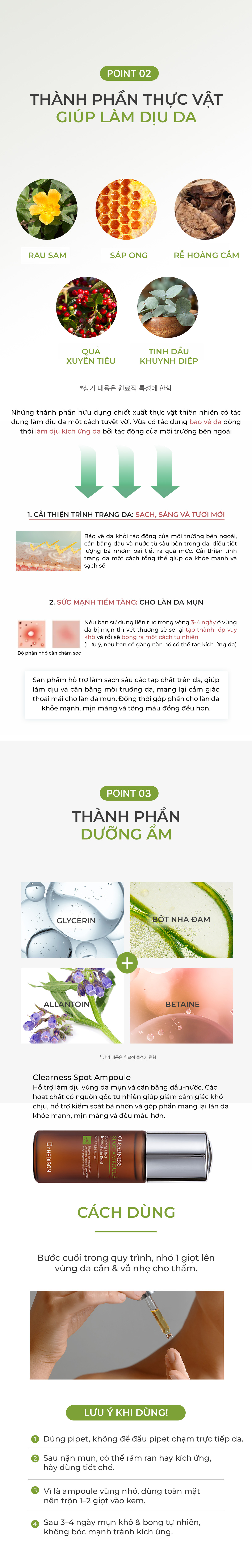 Tinh chất trị mụn Clearness Spot Ampoule