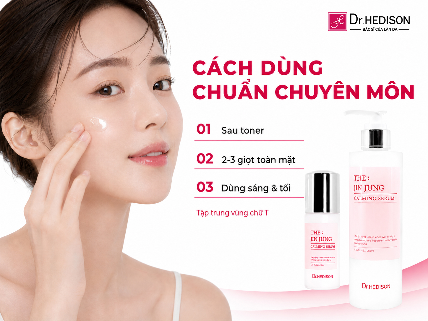 Huyết Thanh Hỗ Trợ Kiểm Soát Bã Nhờn Và Làm Dịu Da The: Jin Jung Calming Serum (50ml/250ml)