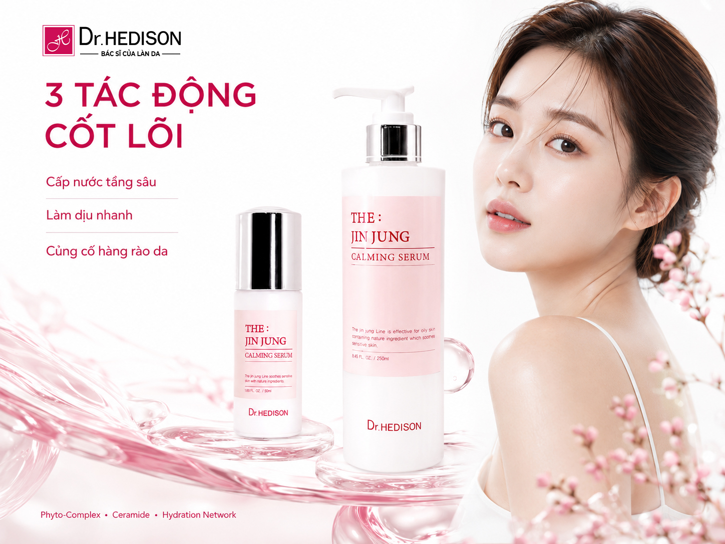 Huyết Thanh Hỗ Trợ Kiểm Soát Bã Nhờn Và Làm Dịu Da The: Jin Jung Calming Serum (50ml/250ml)