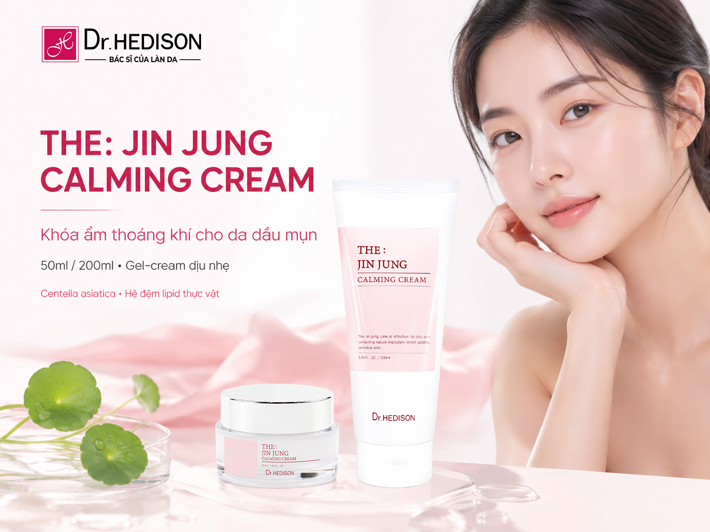 Kem Dưỡng Hỗ Trợ Kiểm Soát Bã Nhờn Và Củng Cố Hàng Rào Bảo Vệ Da The: Jin Jung Calming Cream 50ml/200ml