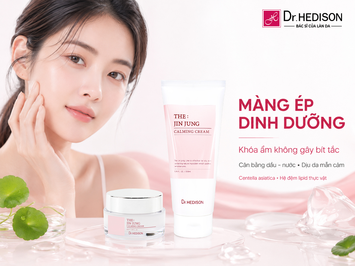 Kem Dưỡng Hỗ Trợ Kiểm Soát Bã Nhờn Và Củng Cố Hàng Rào Bảo Vệ Da The: Jin Jung Calming Cream 50ml/200ml