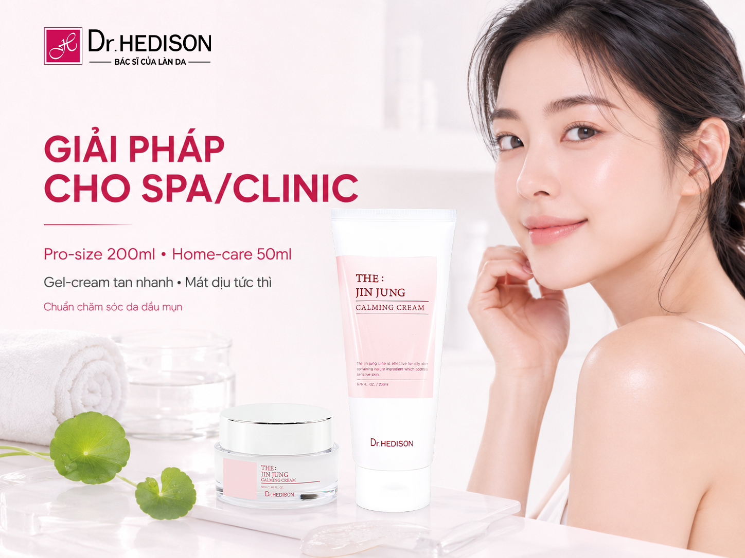 Kem Dưỡng Hỗ Trợ Kiểm Soát Bã Nhờn Và Củng Cố Hàng Rào Bảo Vệ Da The: Jin Jung Calming Cream 50ml/200ml