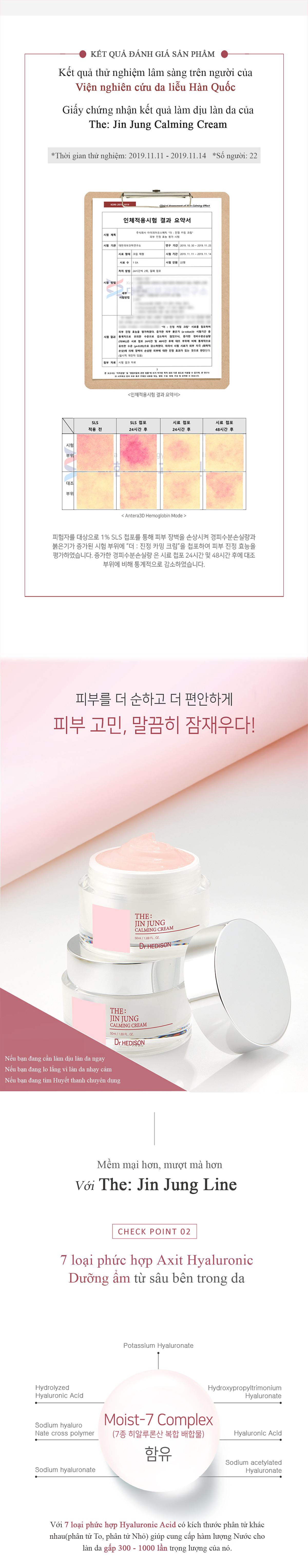 Kem dưỡng kìm dầu The: Jin Jung Calming Cream (50ml-200ml)