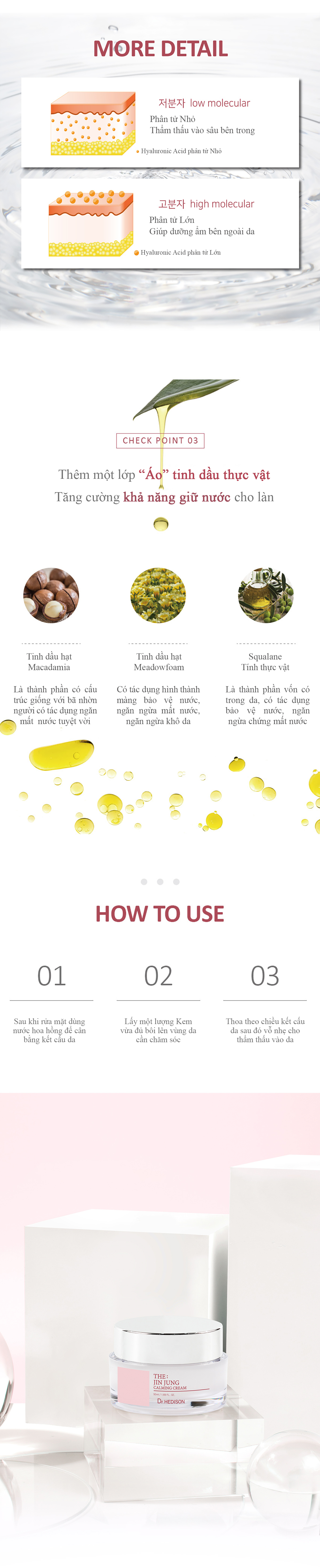 Kem dưỡng kìm dầu The: Jin Jung Calming Cream (50ml-200ml)