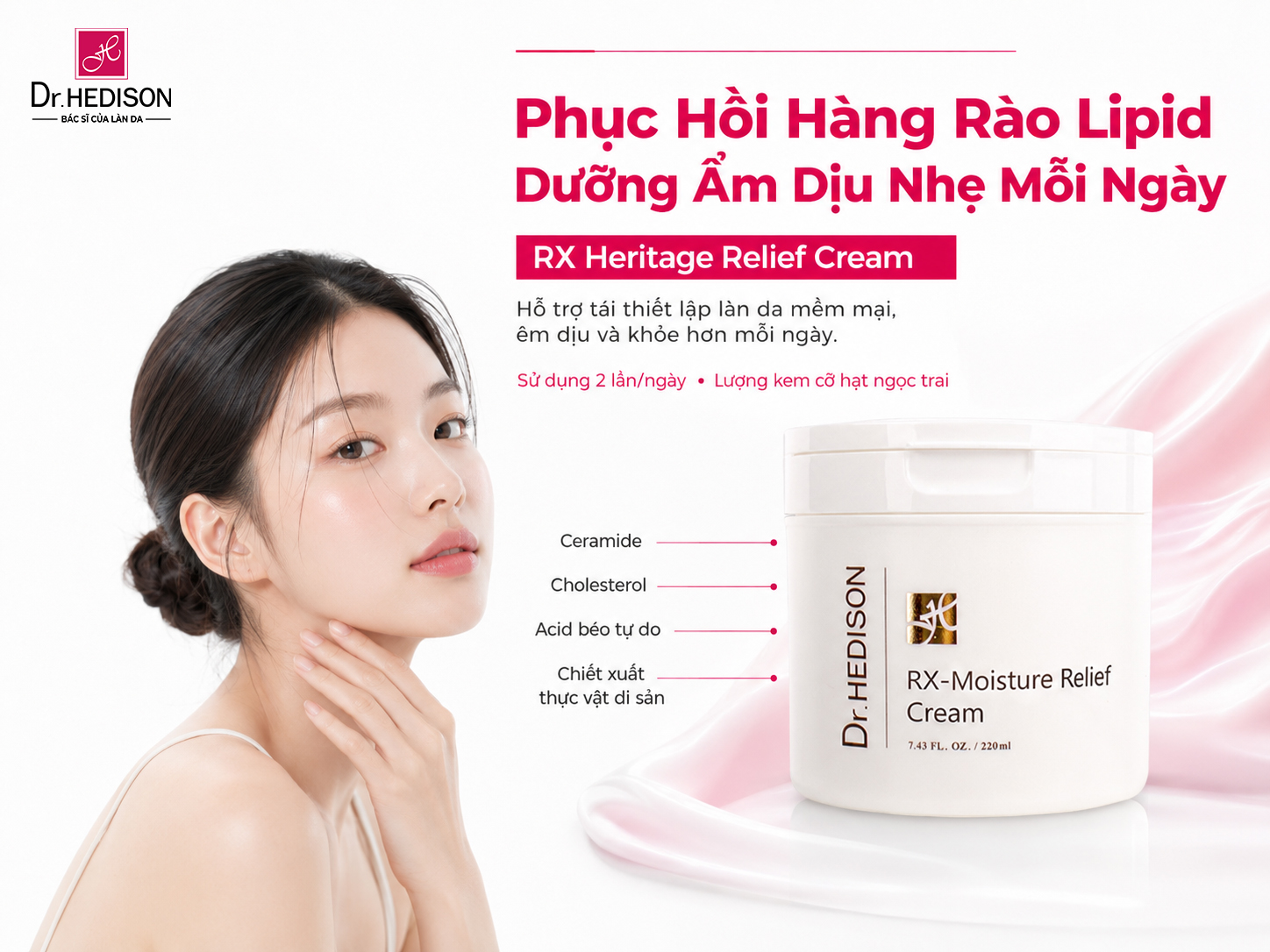 Kem Dưỡng Hỗ Trợ Làm Dịu Và Phục Hồi Hàng Rào Lipid RX Heritage Relief Cream