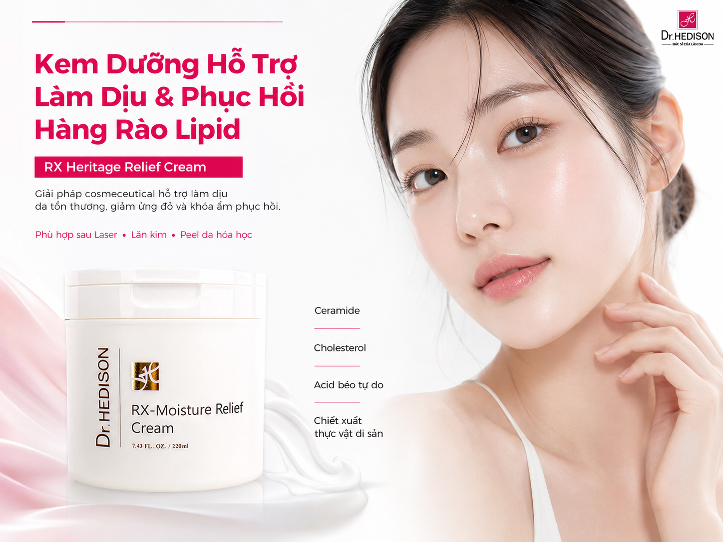 Kem Dưỡng Hỗ Trợ Làm Dịu Và Phục Hồi Hàng Rào Lipid RX Heritage Relief Cream