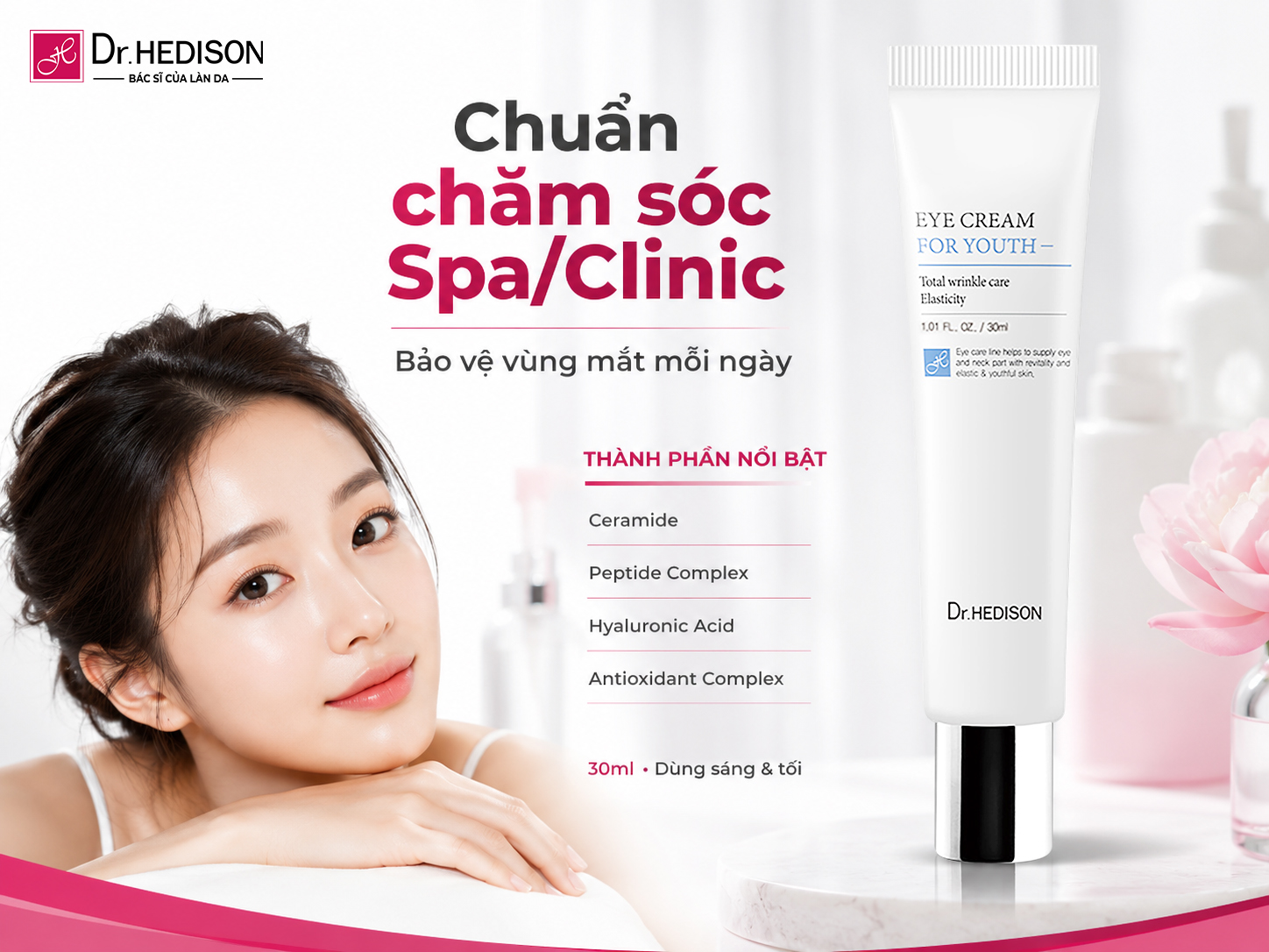 Kem Dưỡng Hỗ Trợ Trẻ Hóa Và Tái Thiết Lập Hàng Rào Bảo Vệ Vùng Mắt Eye Cream For Youth