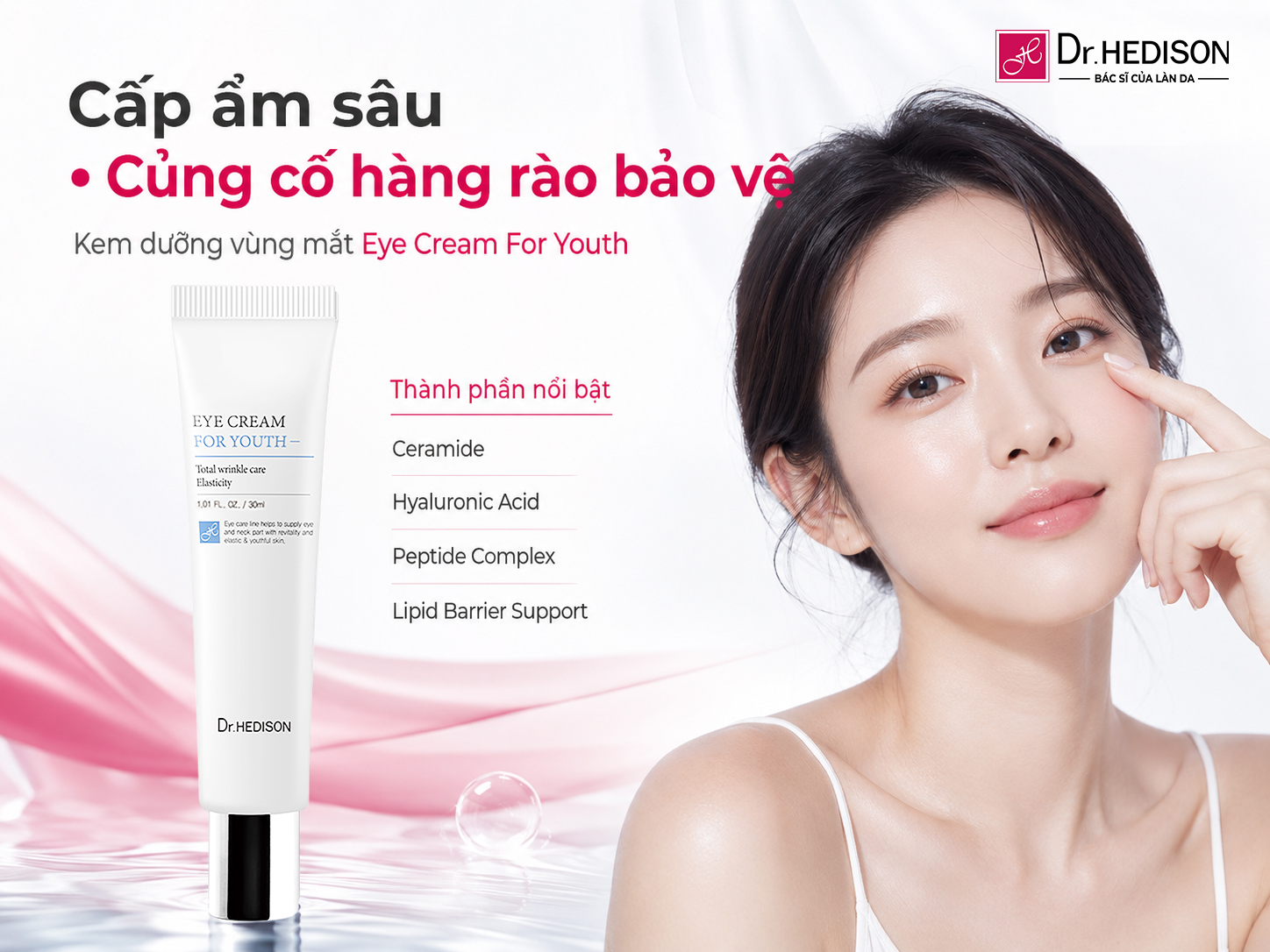 Kem Dưỡng Hỗ Trợ Trẻ Hóa Và Tái Thiết Lập Hàng Rào Bảo Vệ Vùng Mắt Eye Cream For Youth