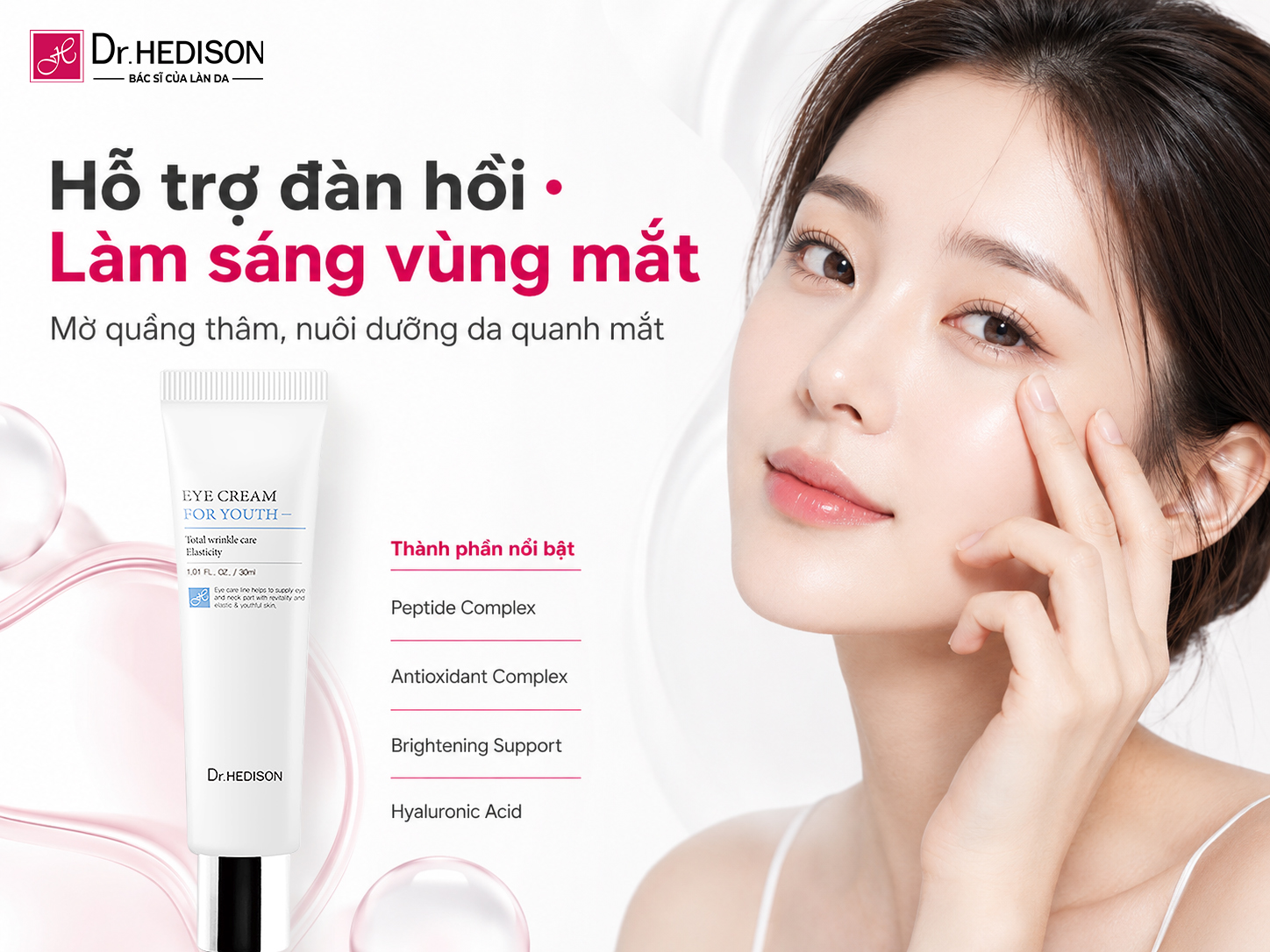 Kem Dưỡng Hỗ Trợ Trẻ Hóa Và Tái Thiết Lập Hàng Rào Bảo Vệ Vùng Mắt Eye Cream For Youth