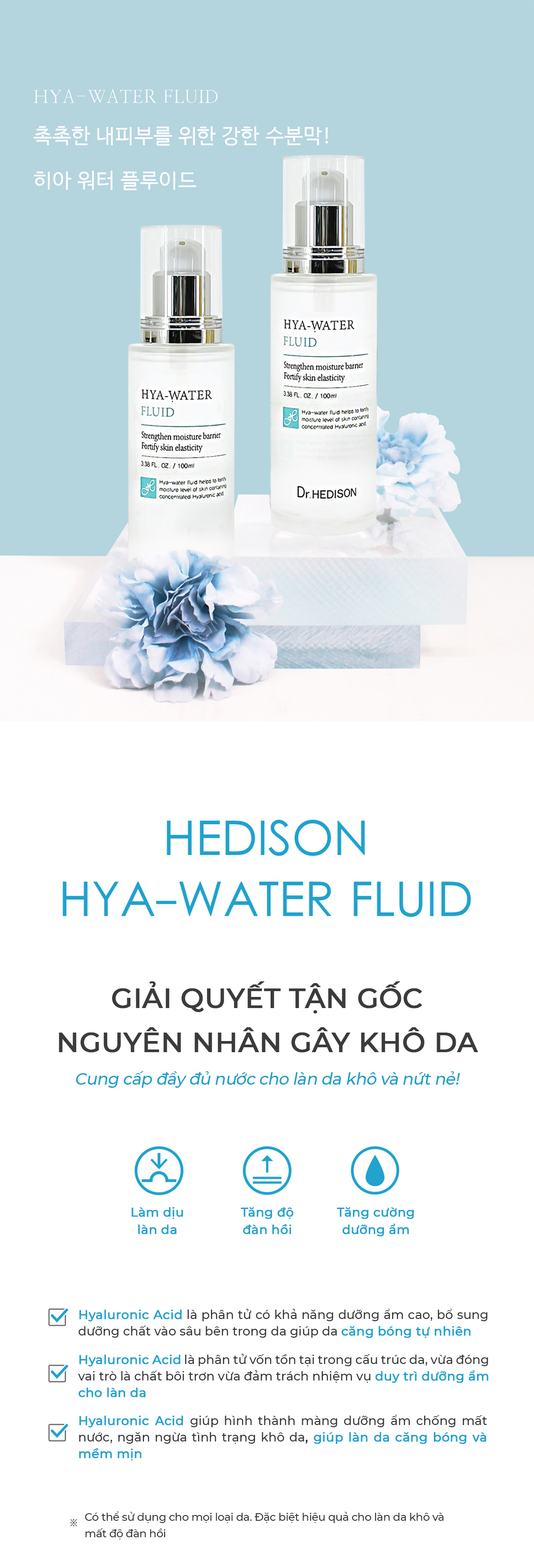 Tinh chất Hya - Water Fluid (50ml-100ml)