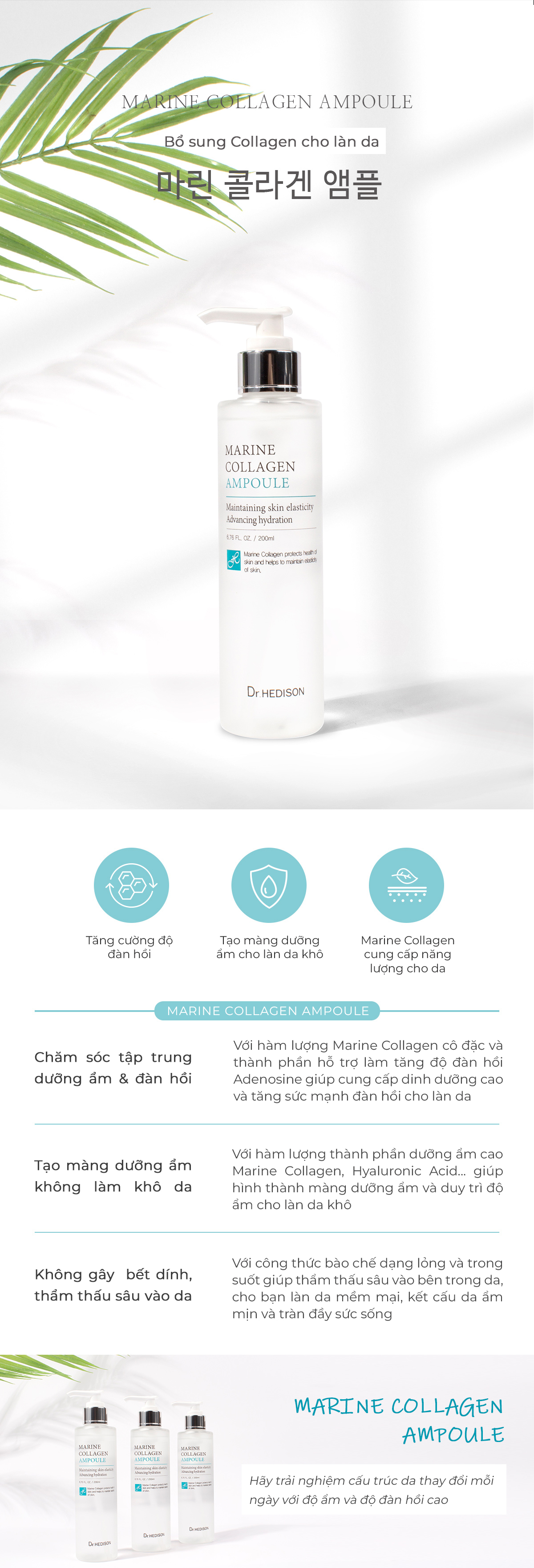 Tinh chất Marine Collagen Ampoule (50ml-200ml)