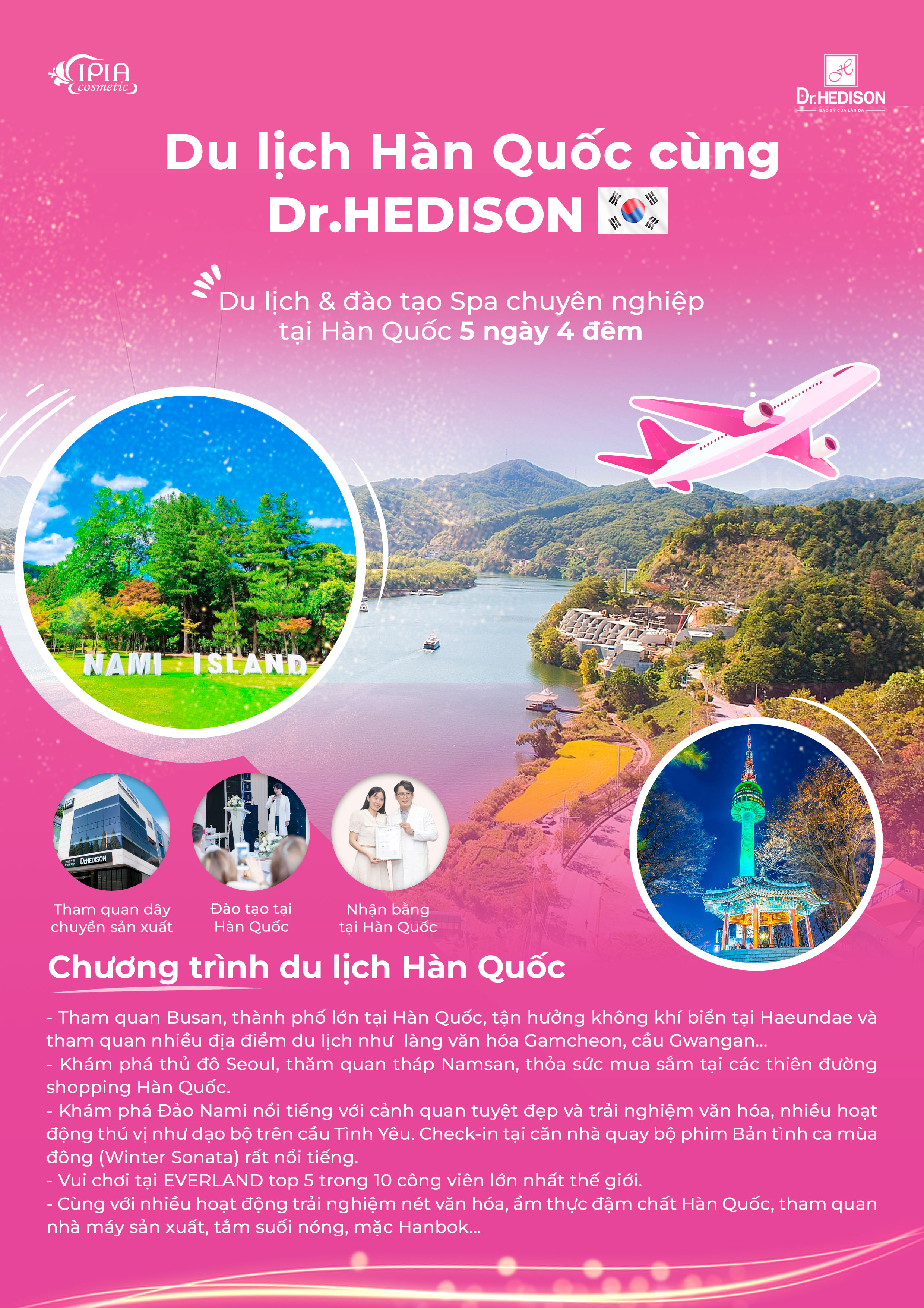 Chương trình du lịch Hàn Quốc Dr.HEDISON
