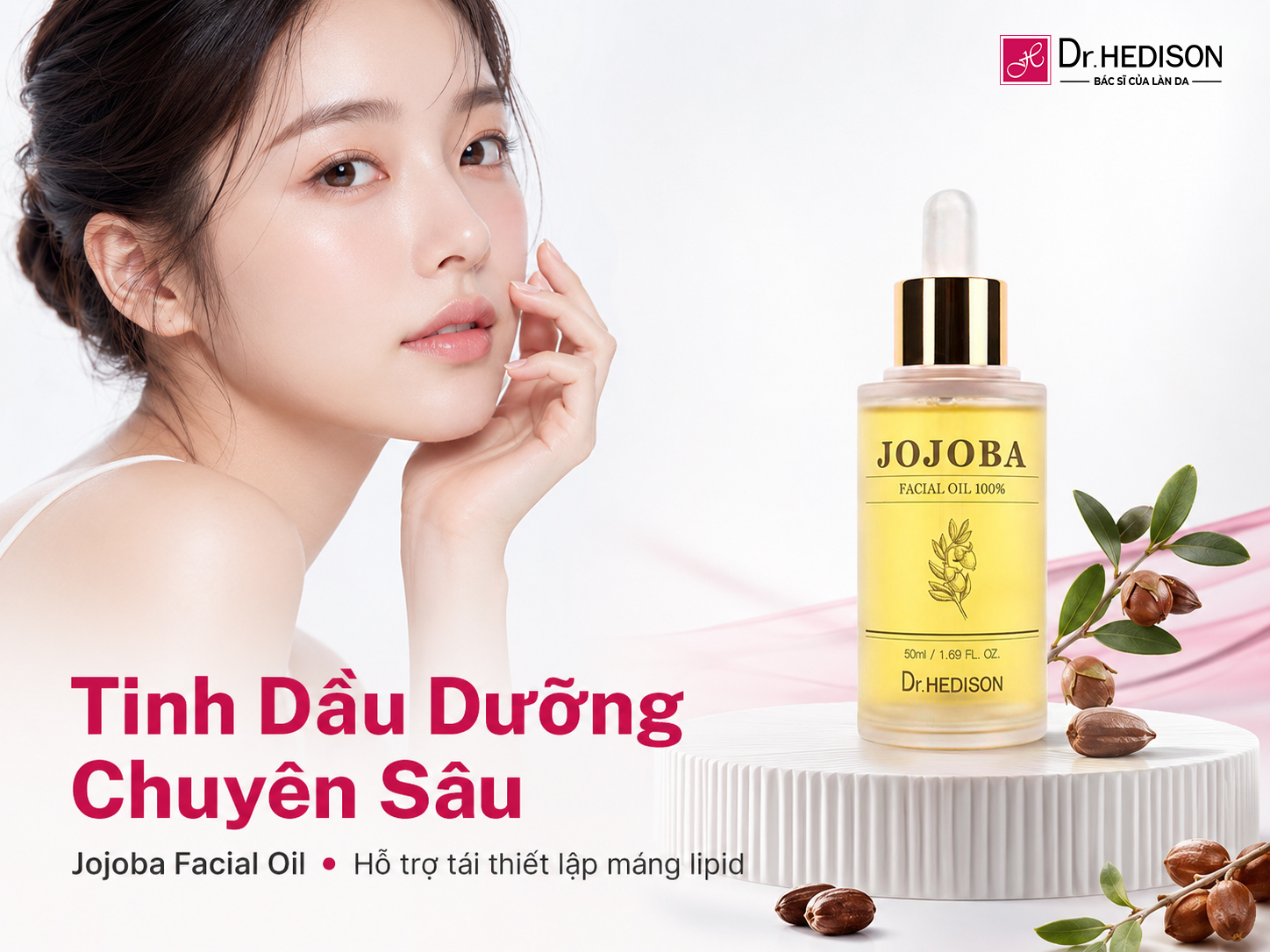 Tinh Dầu Dưỡng Chuyên Sâu Hỗ Trợ Tái Thiết Lập Màng Lipid Jojoba Facial Oil