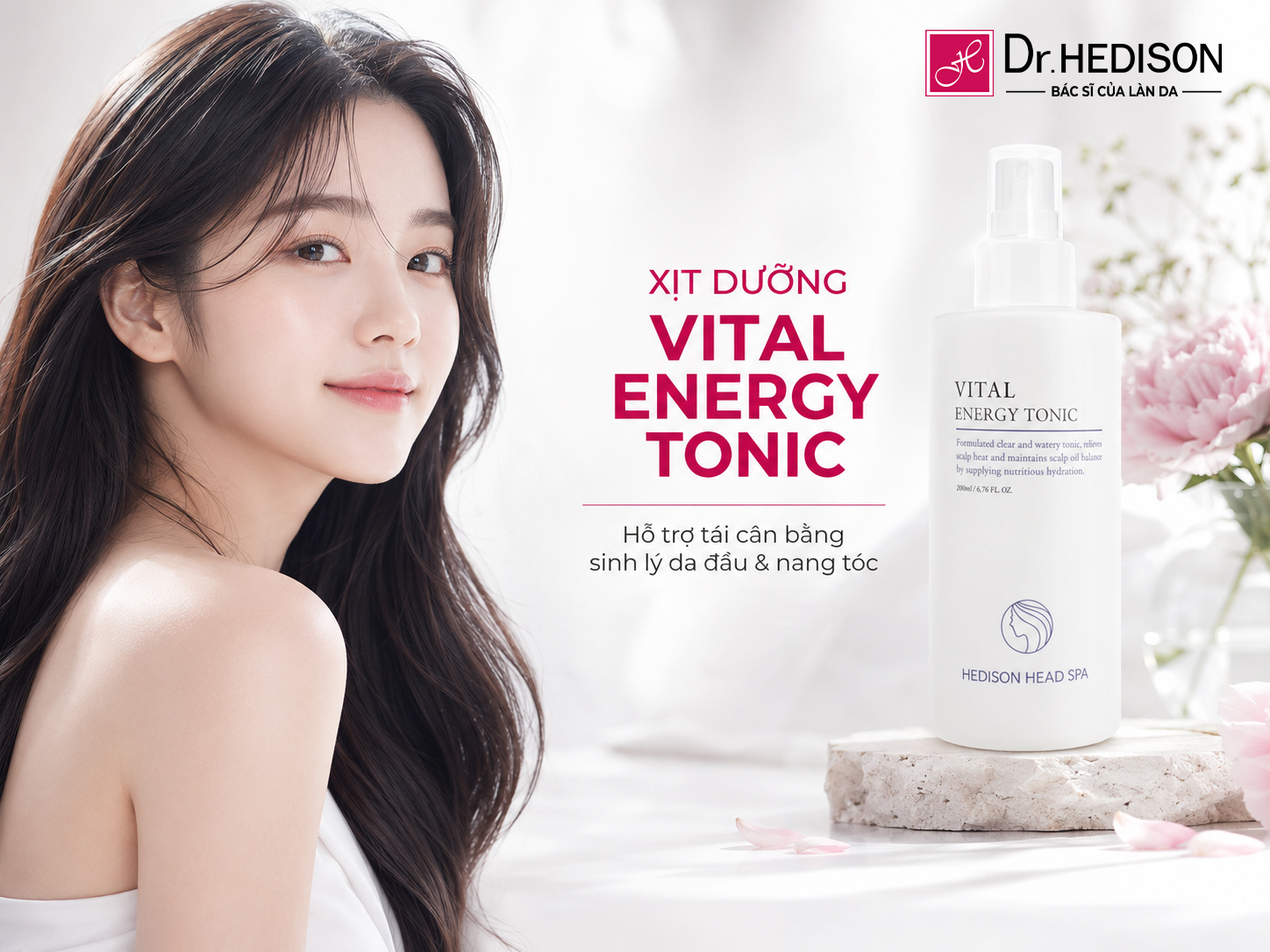 Xịt Dưỡng Hỗ Trợ Tái Cân Bằng Sinh Lý Da Đầu Và Nang Tóc Vital Energy Tonic (200ml)