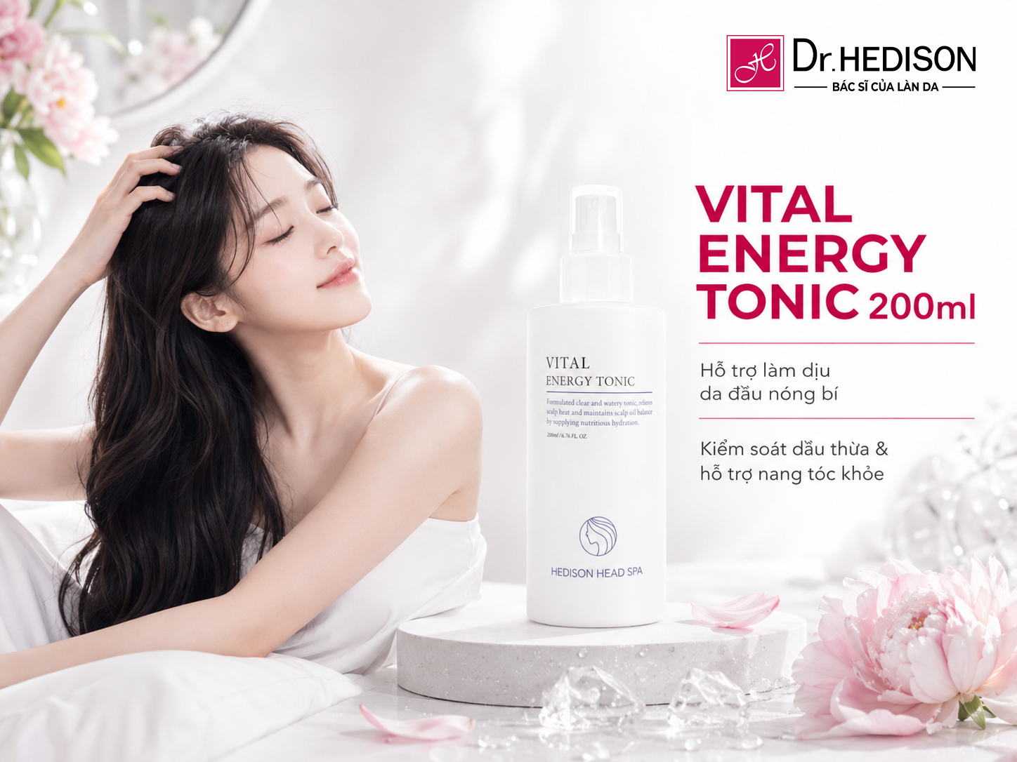 Xịt Dưỡng Hỗ Trợ Tái Cân Bằng Sinh Lý Da Đầu Và Nang Tóc Vital Energy Tonic (200ml)