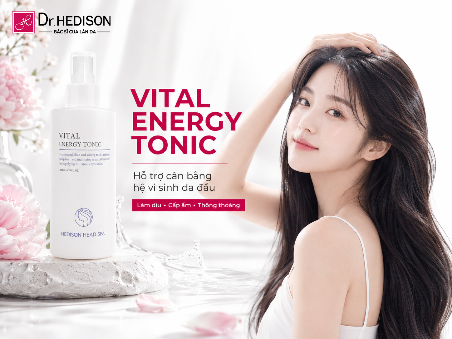 Xịt Dưỡng Hỗ Trợ Tái Cân Bằng Sinh Lý Da Đầu Và Nang Tóc Vital Energy Tonic (200ml)