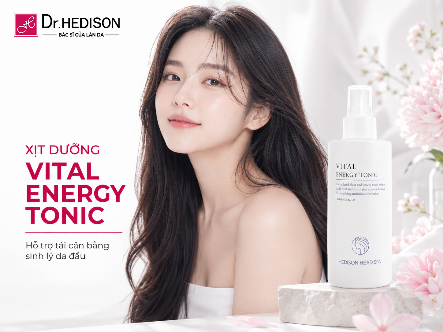 Xịt Dưỡng Hỗ Trợ Tái Cân Bằng Sinh Lý Da Đầu Và Nang Tóc Vital Energy Tonic (200ml)