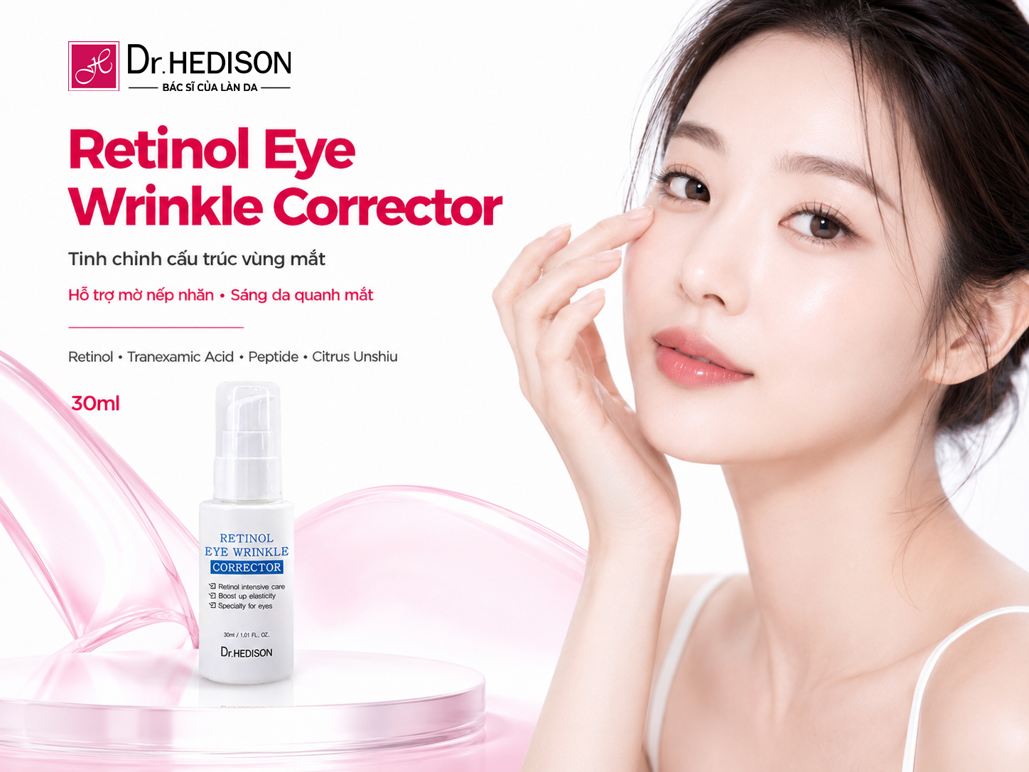 Kem Dưỡng Hỗ Trợ Tinh Chỉnh Cấu Trúc Và Trẻ Hóa Vùng Mắt Retinol Eye Wrinkle Corrector (30ml)