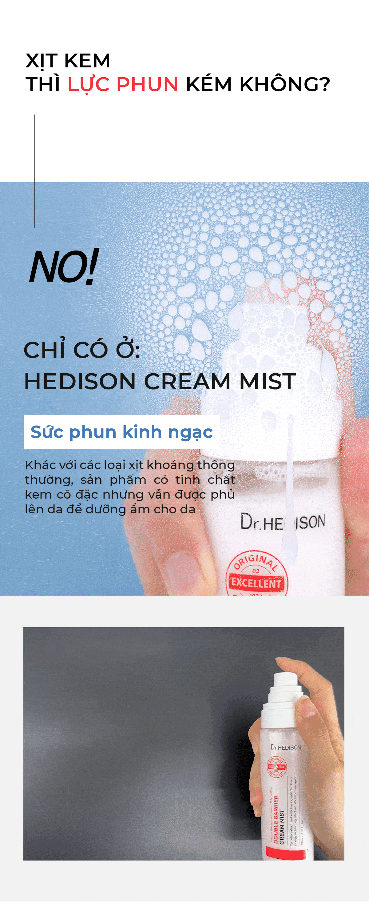 Xịt kem dưỡng ẩm Double Barrier Cream Mist 100ml