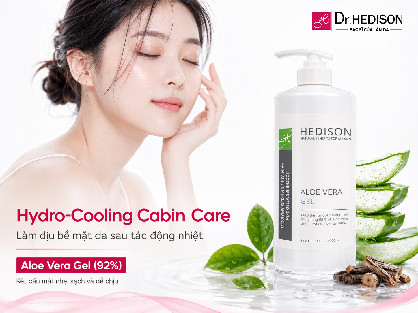 Gel Hỗ Trợ Làm Dịu Cấp Tốc Và Cấp Thủy Đa Tầng Aloe Vera Gel (92%)