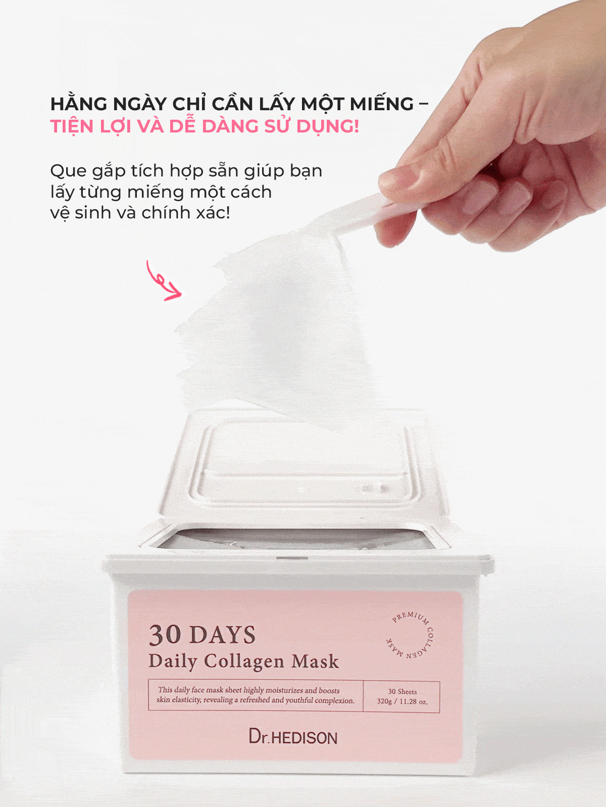 Mặt nạ Collagen 30 Miếng Dr.HEDISON