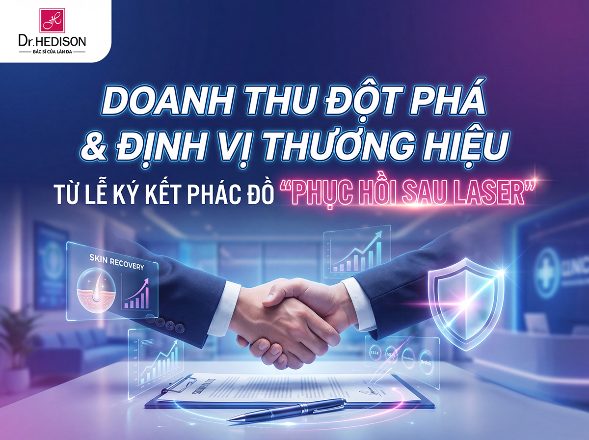 BỨT PHÁ DOANH THU ĐỊNH VỊ THƯƠNG HIỆU TỪ LỄ KÝ KẾT PHÁC ĐỒ PHỤC HỒI SAU LASER