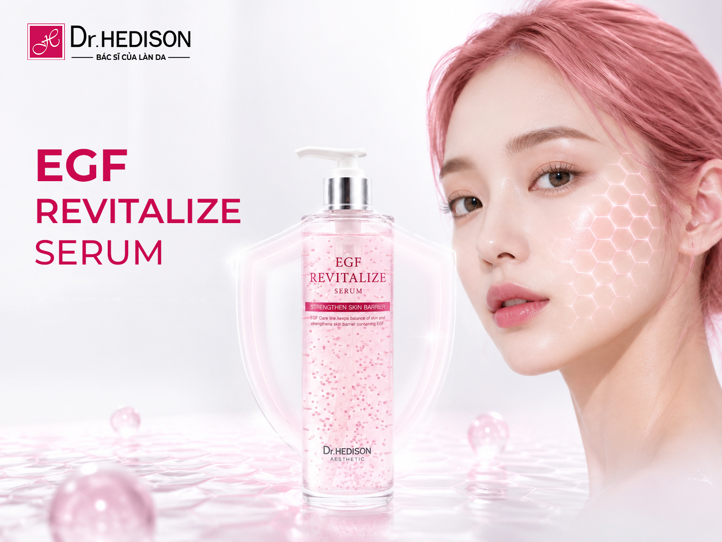 EGF chốt chặn hoàn hảo bảo vệ hàng rào biểu bì trong phác đồ Glow Cell - Trẻ hóa cấp độ tế bào