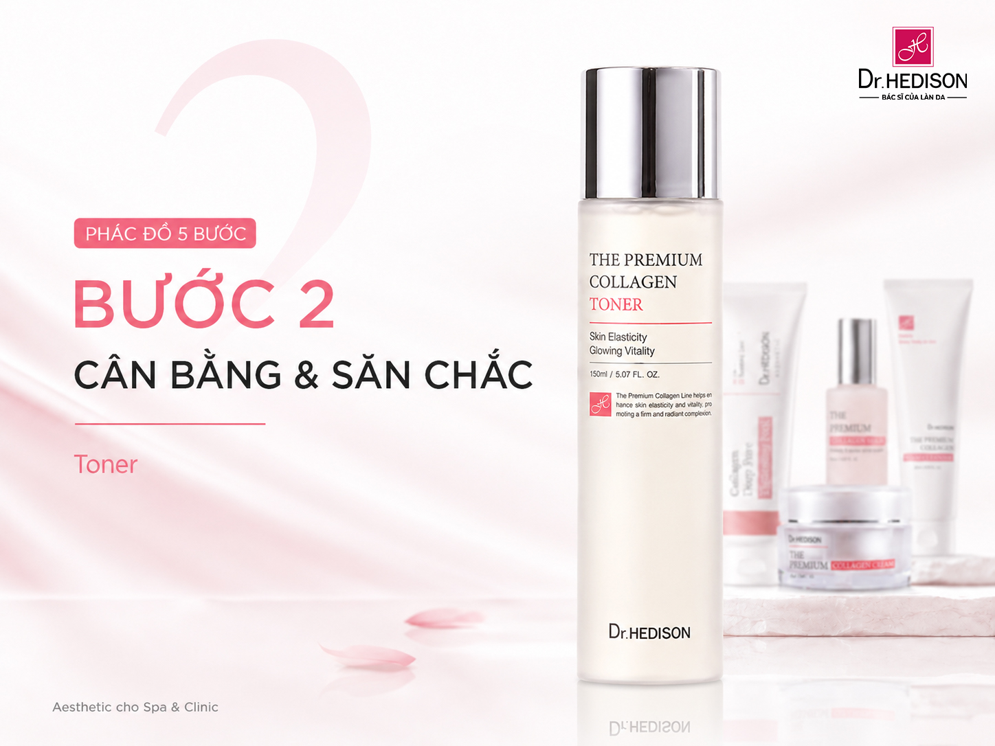 Dr.HEDISON The Premium Collagen: Hệ Sinh Thái Hỗ Trợ Phục Hồi Độ Đàn Hồi Và Tái Cấu Trúc Da Chuyên Nghiệp