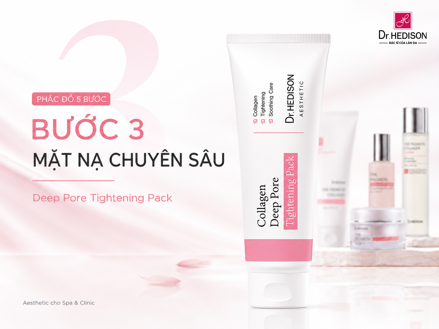 Dr.HEDISON The Premium Collagen: Hệ Sinh Thái Hỗ Trợ Phục Hồi Độ Đàn Hồi Và Tái Cấu Trúc Da Chuyên Nghiệp