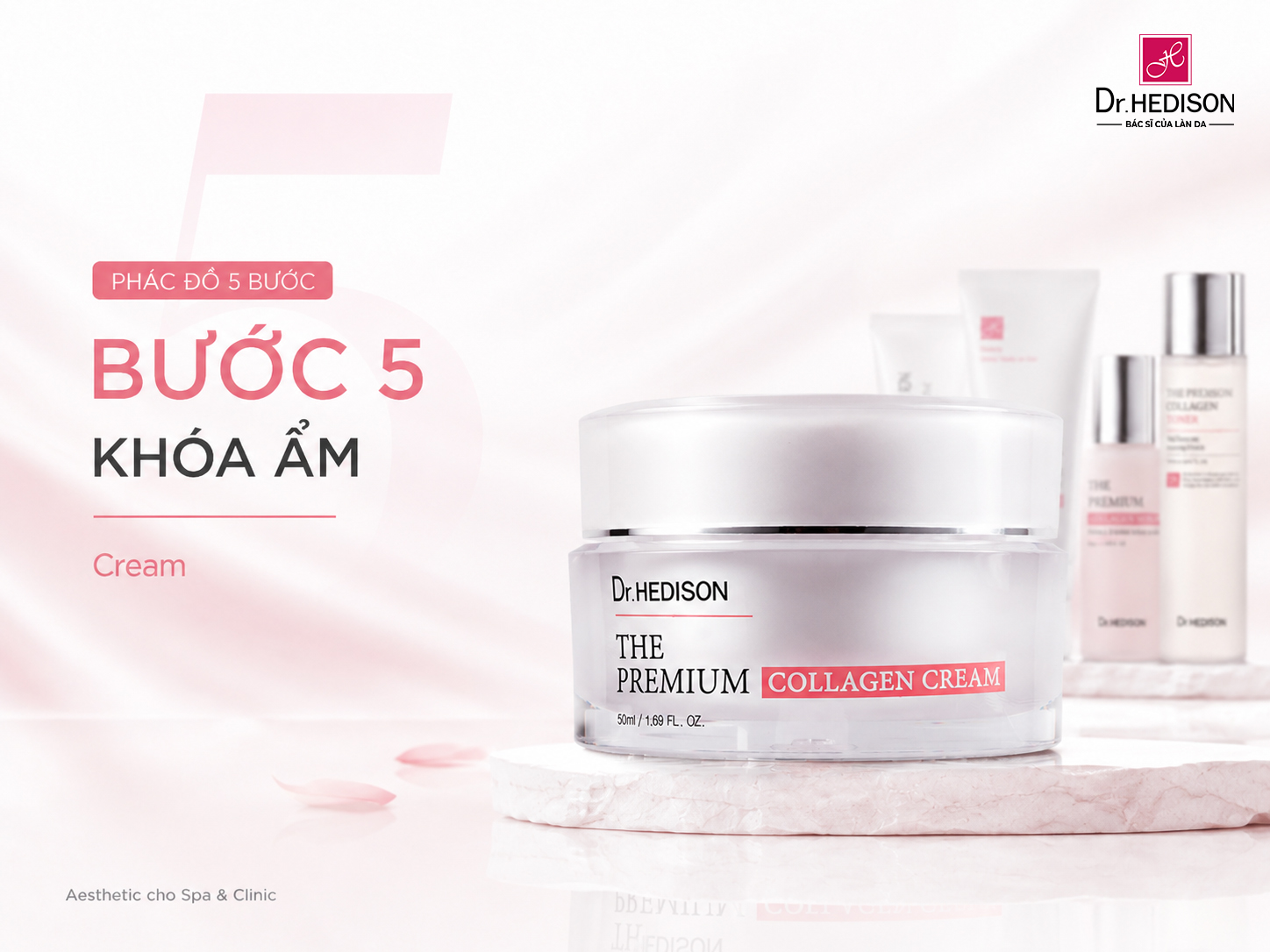 Dr.HEDISON The Premium Collagen: Hệ Sinh Thái Hỗ Trợ Phục Hồi Độ Đàn Hồi Và Tái Cấu Trúc Da Chuyên Nghiệp