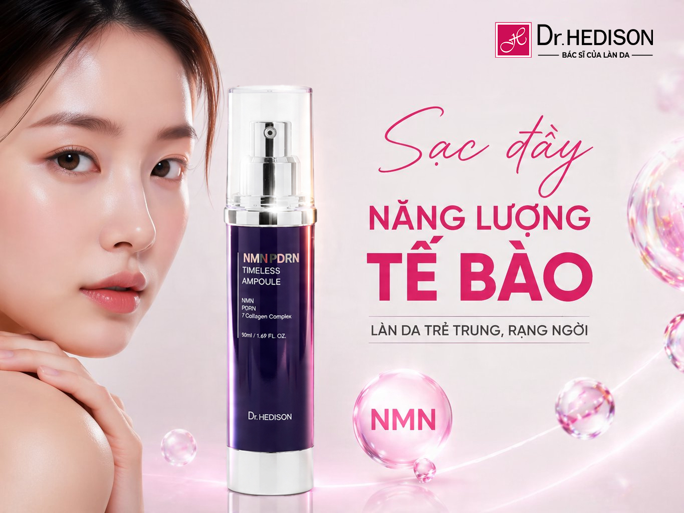 NMN chống lão hóa, trẻ hóa da cấp độ tế bào, gen sirtuins, sửa chữa DNA da