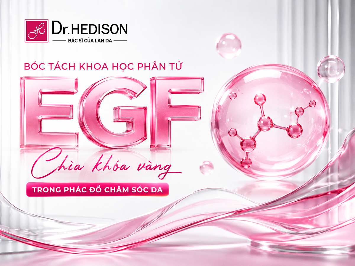 Bóc tách khoa học phân tử EGF - Chìa khóa vàng trong phác đồ chăm sóc da