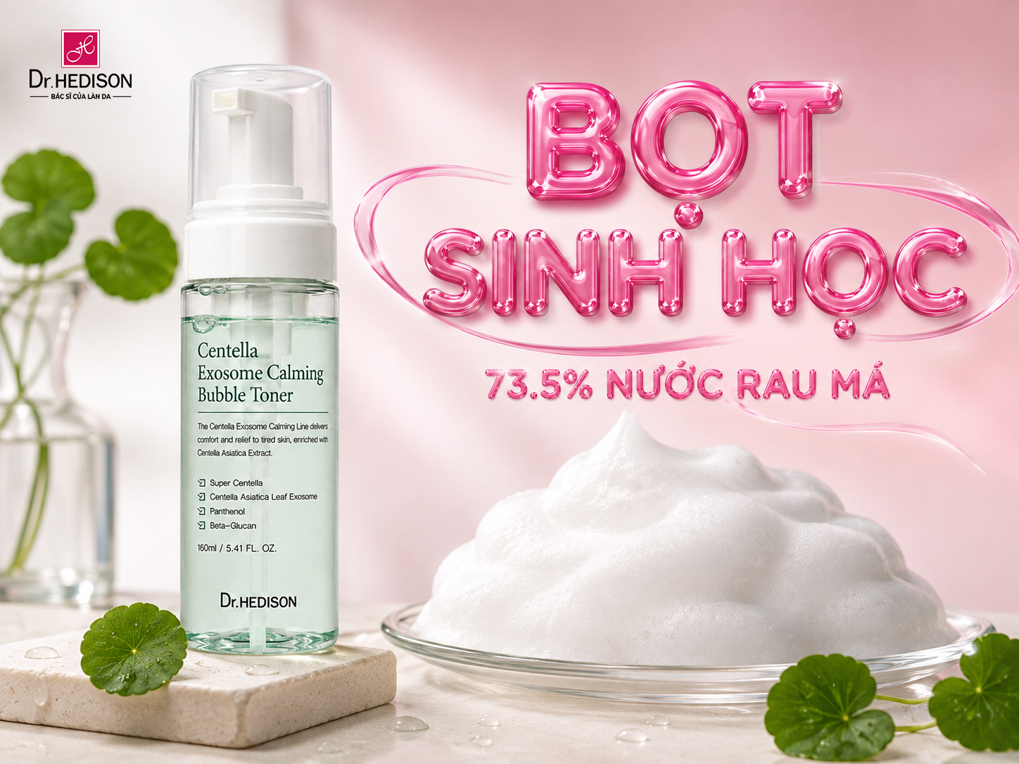 Dr.HEDISON Centella Exosome Calming Bubble Toner 