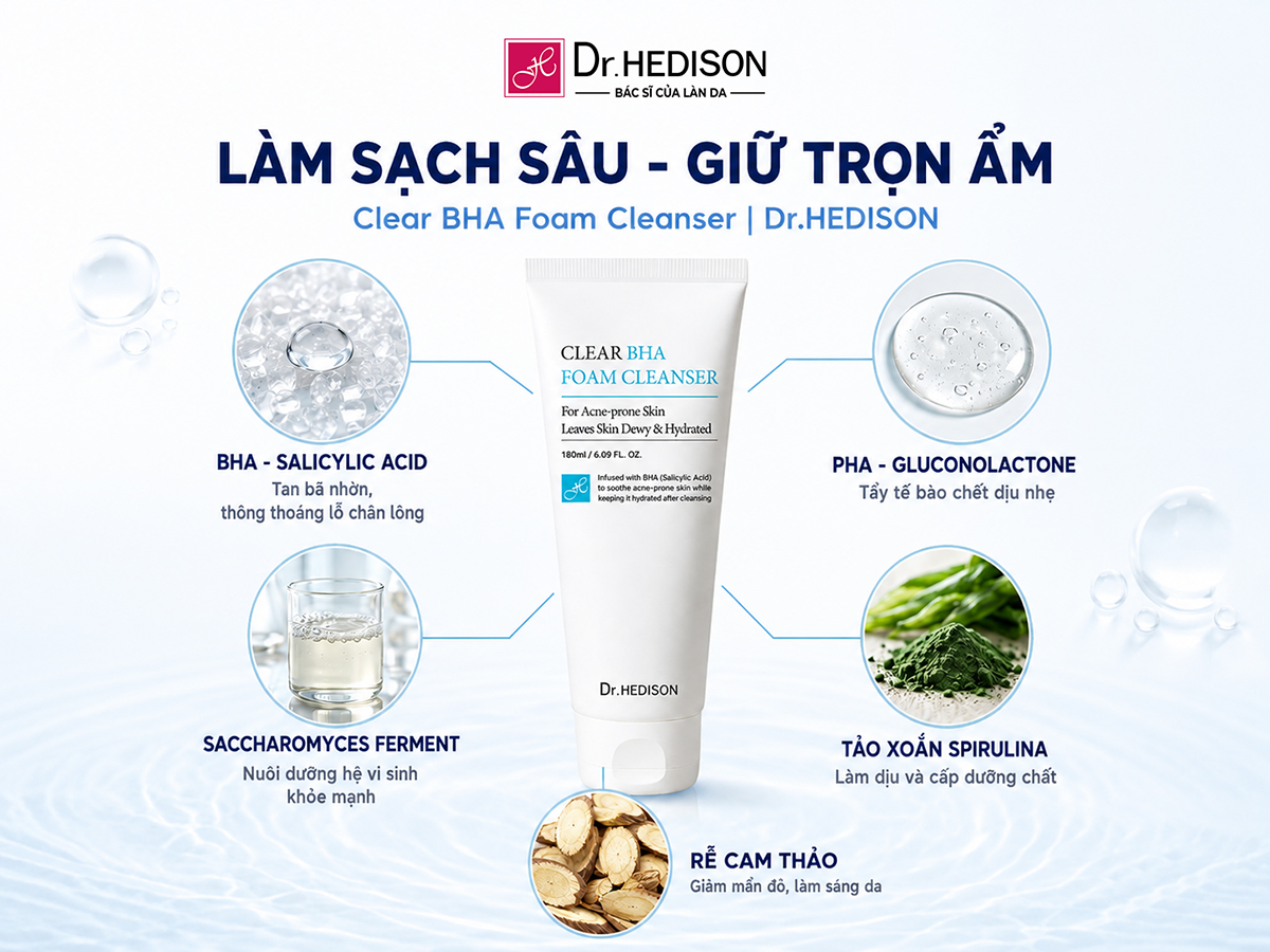 Dr.HEDISON Clear BHA Foam Cleanser