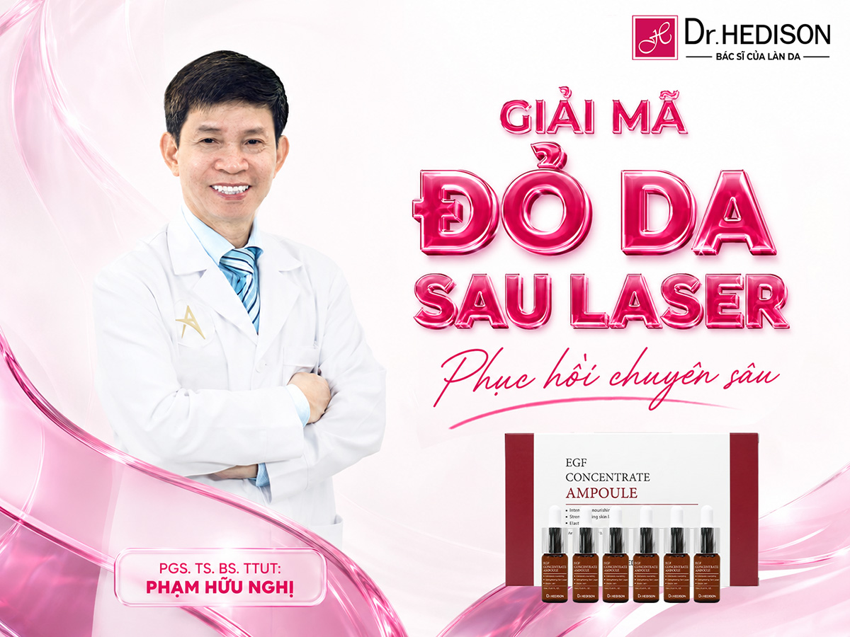 Giải Mã Hiện Tượng Đỏ Da Sau Laser Dược Mỹ Phẩm Dr.HEDISON
